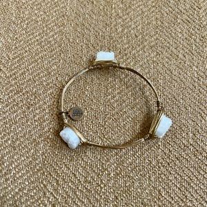 Bourbon and Bowties Bangle Bracelet with Three Stones